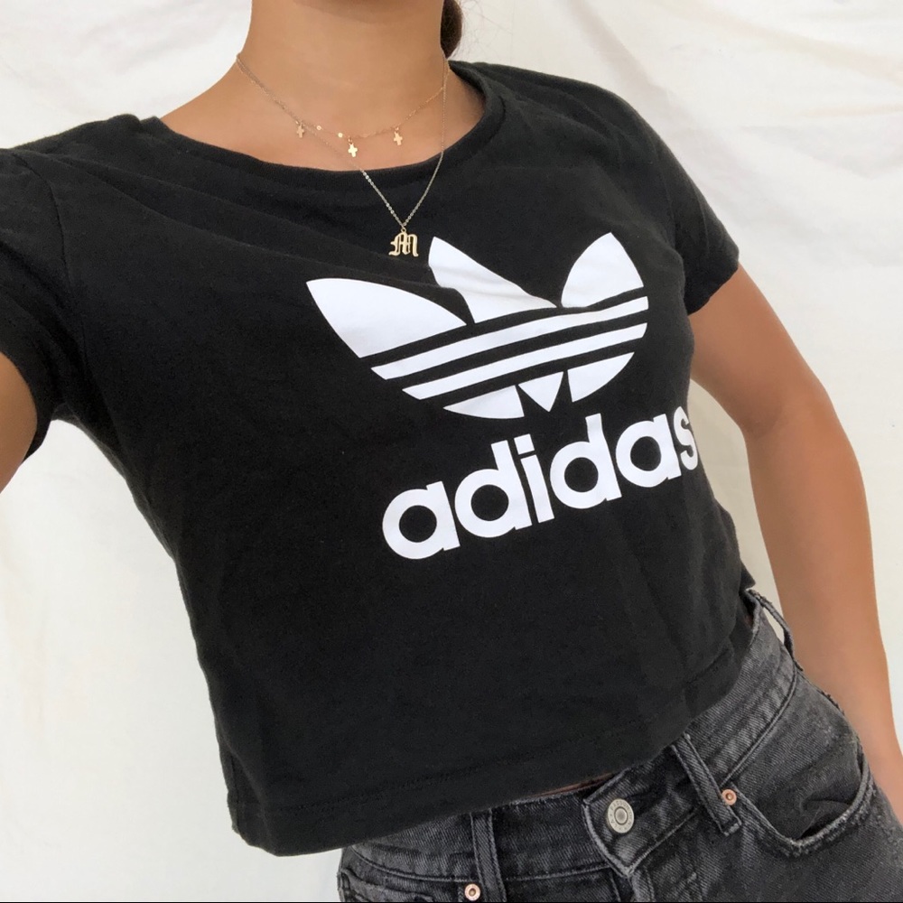 Adidas crop top / baby tee!